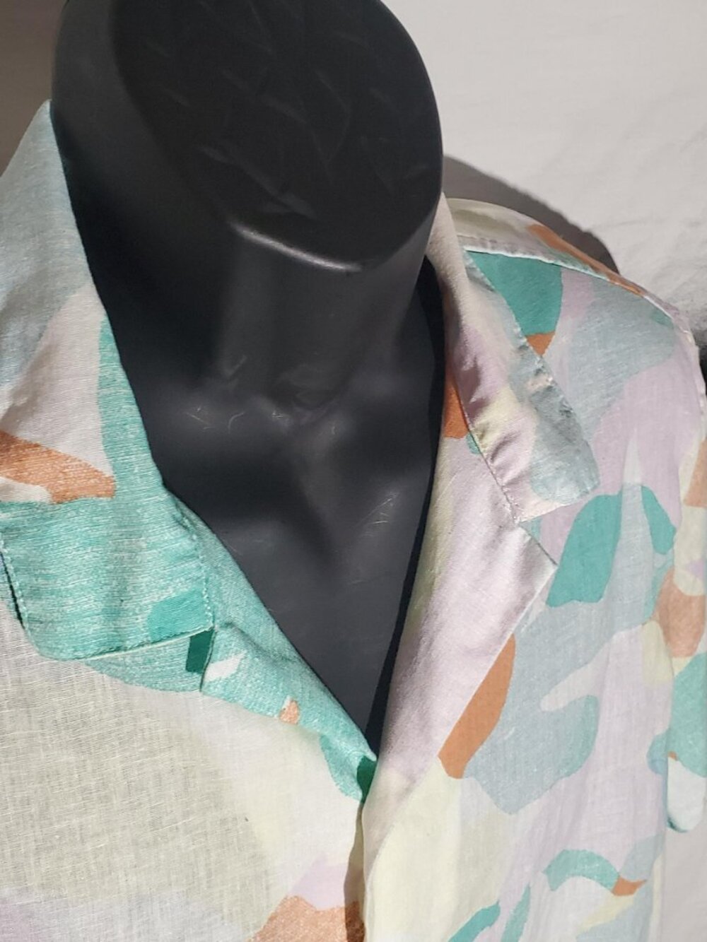 Gap Standard Fit Linen Blend SU23 Resort SS shirt Sz L Men's - Picture 9 of 16